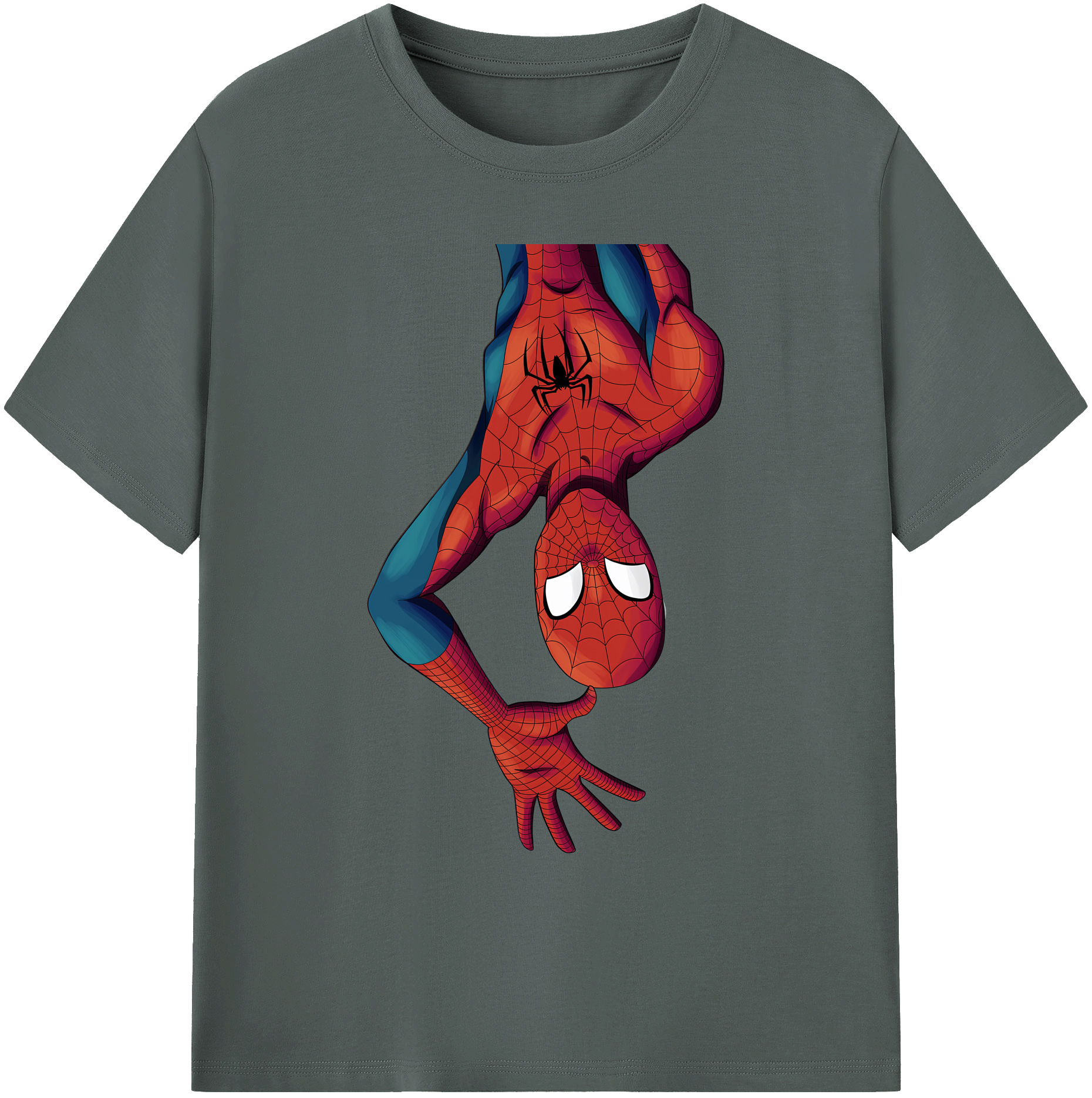 （画像用） Spider Man スパイダーマン 綿100％ メンズ半袖Tシャツ｜肌触りやわらか＆通気性